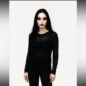 Vintage Lip Service Long Sleeve Top in Excellent Vintage Pre Loved Condi…